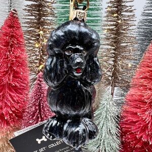 Joy To The World Black Poodle Ornament Kurt Alder from The Pet Set Collection